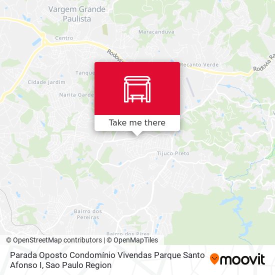 Parada Oposto Condomínio Vivendas Parque Santo Afonso I map