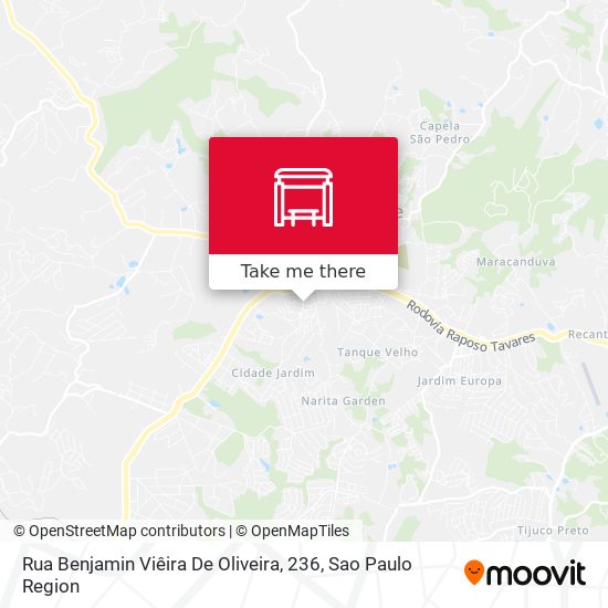 Rua Benjamin Viêira De Oliveira, 236 map