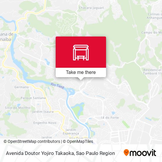 Mapa Avenida Doutor Yojiro Takaoka