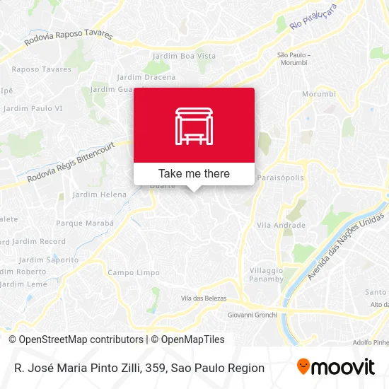 R. José Maria Pinto Zilli, 359 map