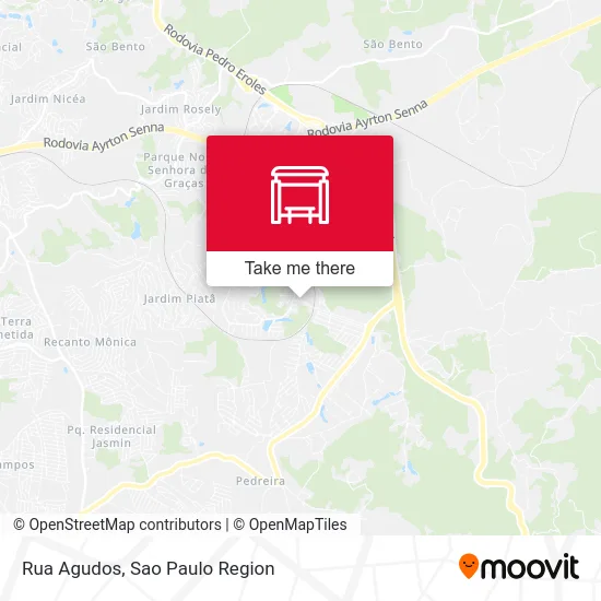 Rua Agudos map