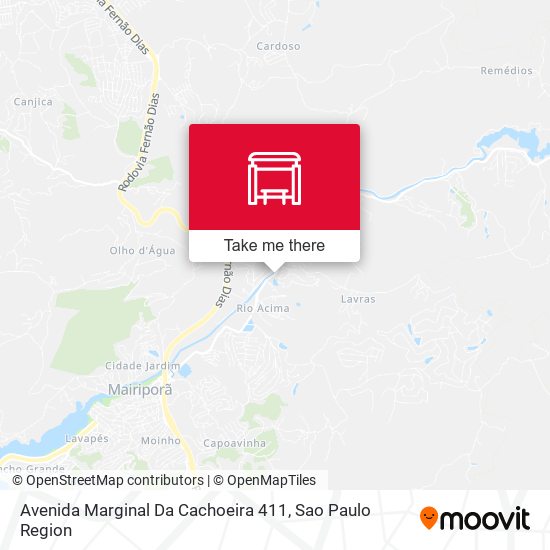 Avenida Marginal Da Cachoeira 411 map