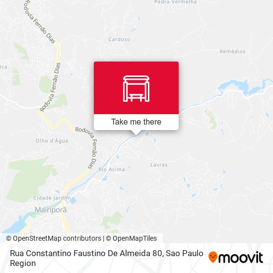 Rua Constantino Faustino De Almeida 80 map