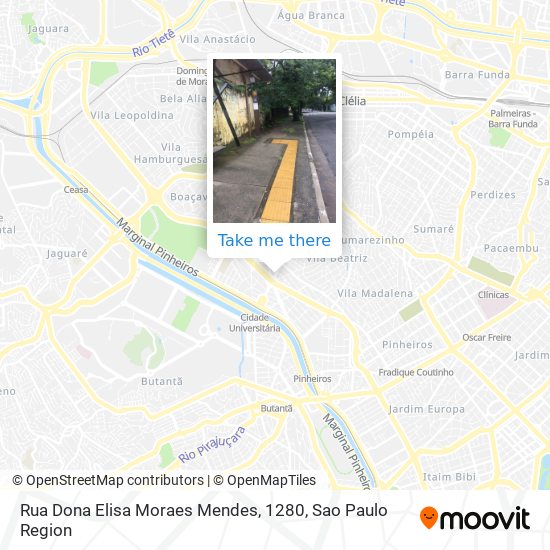 Rua Dona Elisa Moraes Mendes, 1280 map