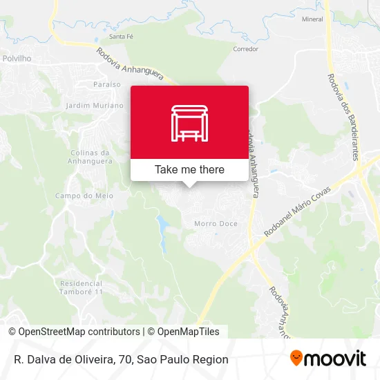 R. Dalva de Oliveira, 70 map