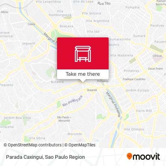 Parada Caxingui map