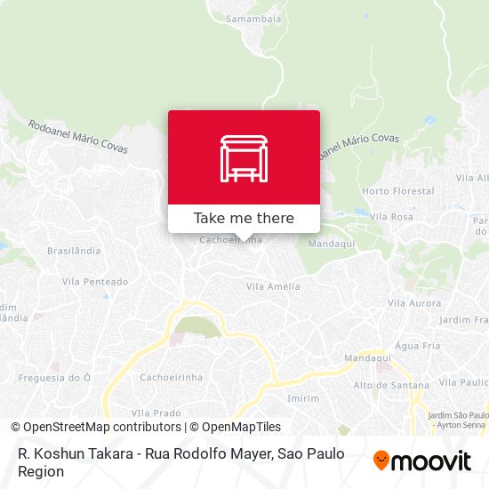 Mapa R. Koshun Takara - Rua Rodolfo Mayer