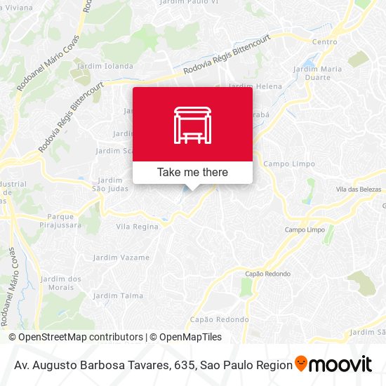 Mapa Av. Augusto Barbosa Tavares, 635