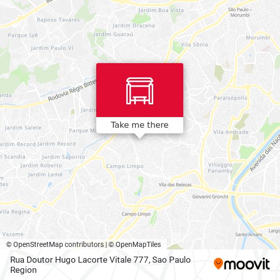 Rua Doutor Hugo Lacorte Vitale 777 map