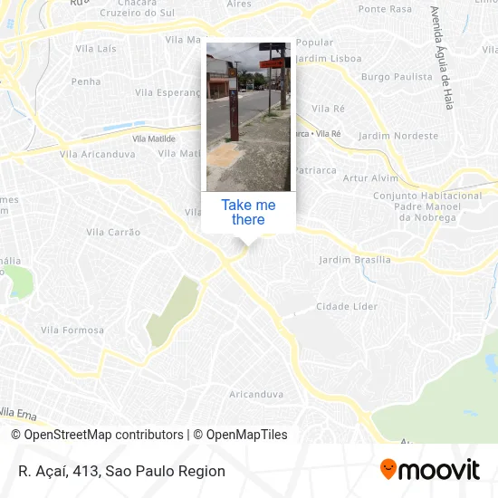 R. Açaí, 413 map