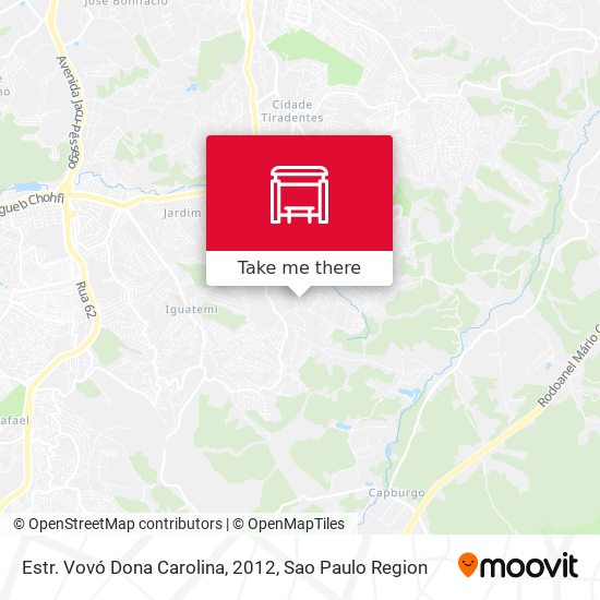 Estr. Vovó Dona Carolina, 2012 map