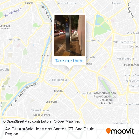 Mapa Av. Pe. Antônio José dos Santos, 77