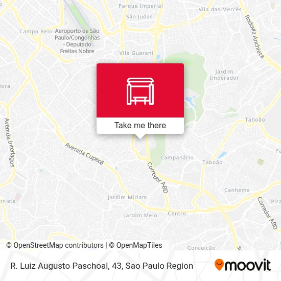 R. Luiz Augusto Paschoal, 43 map