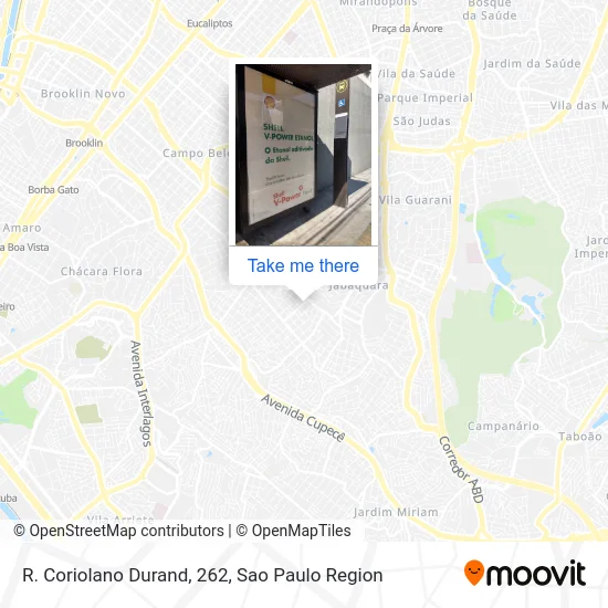 R. Coriolano Durand, 262 map