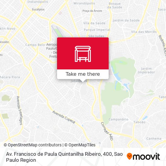 Mapa Av. Francisco de Paula Quintanilha Ribeiro, 400