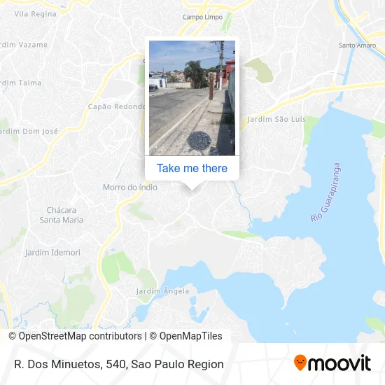 R. Dos Minuetos, 540 map