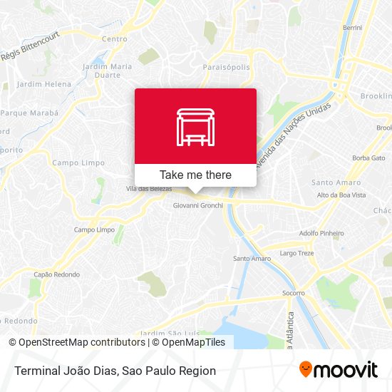 Terminal João Dias map