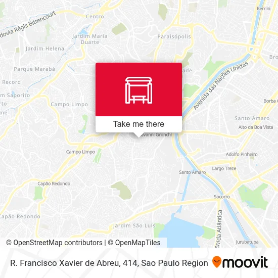 R. Francisco Xavier de Abreu, 414 map