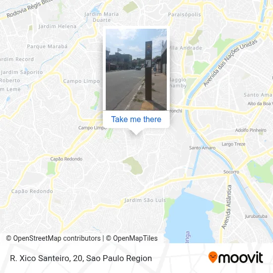 R. Xico Santeiro, 20 map