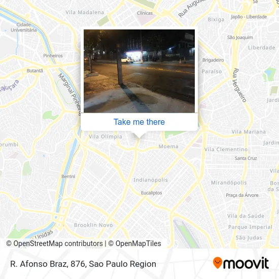 R. Afonso Braz, 876 map