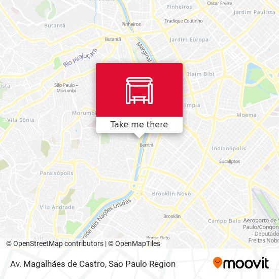 Mapa Av. Magalhães de Castro