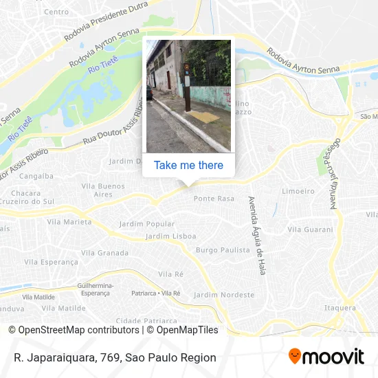 R. Japaraiquara, 769 map