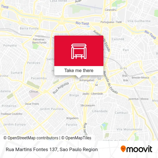 Rua Martins Fontes 137 map