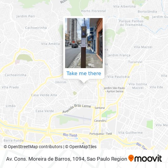 Av. Cons. Moreira de Barros, 1094 map