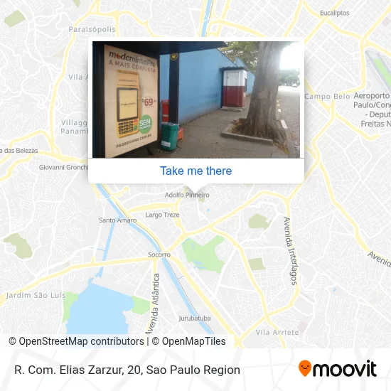 R. Com. Elias Zarzur, 20 map