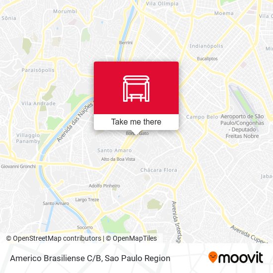 Americo Brasiliense C/B map