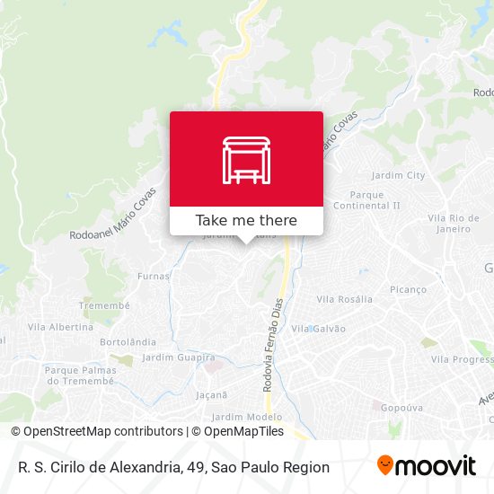 R. S. Cirilo de Alexandria, 49 map