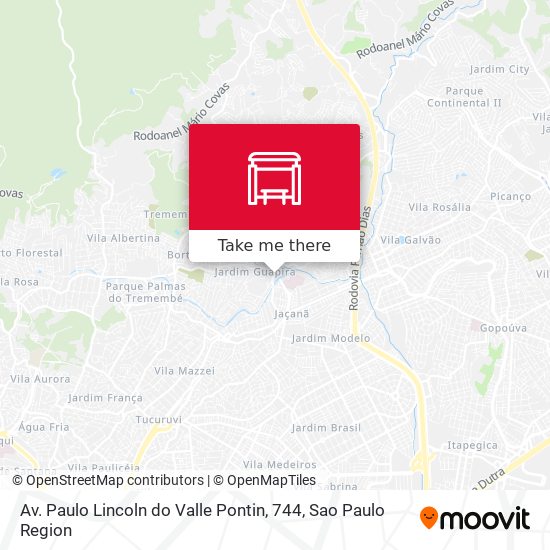 Mapa Av. Paulo Lincoln do Valle Pontin, 744