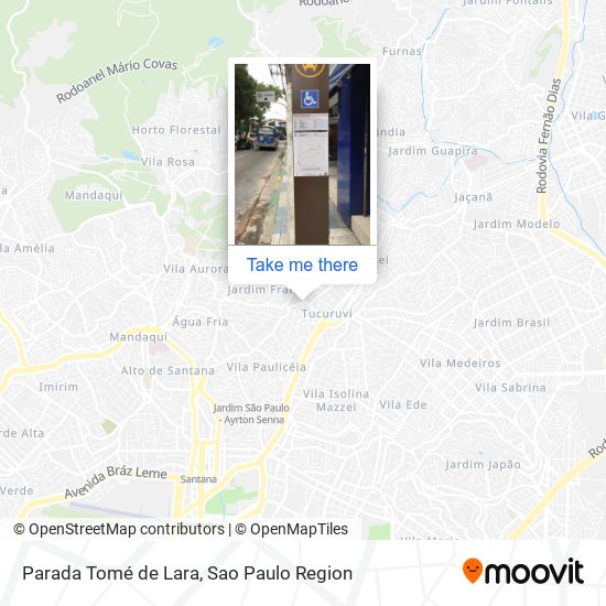 Parada Tomé de Lara map