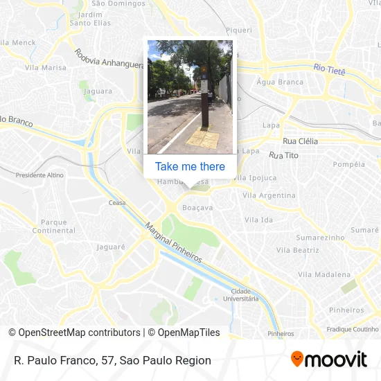 R. Paulo Franco, 57 map