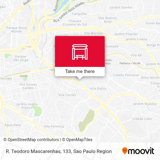 R. Teodoro Mascarenhas, 133 map