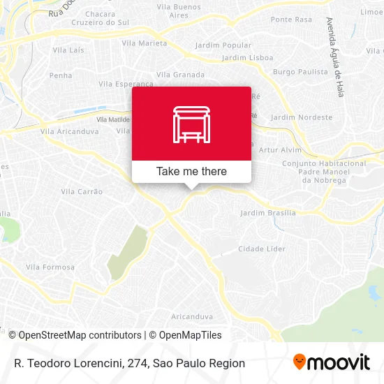 R. Teodoro Lorencini, 274 map