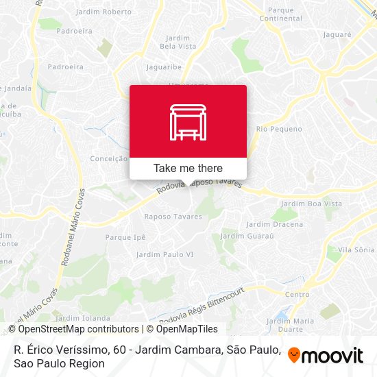 R. Érico Veríssimo, 60 - Jardim Cambara, São Paulo map