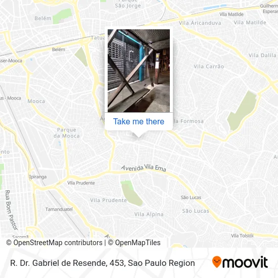 R. Dr. Gabriel de Resende, 453 map