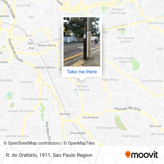 R. do Oratório, 1911 map