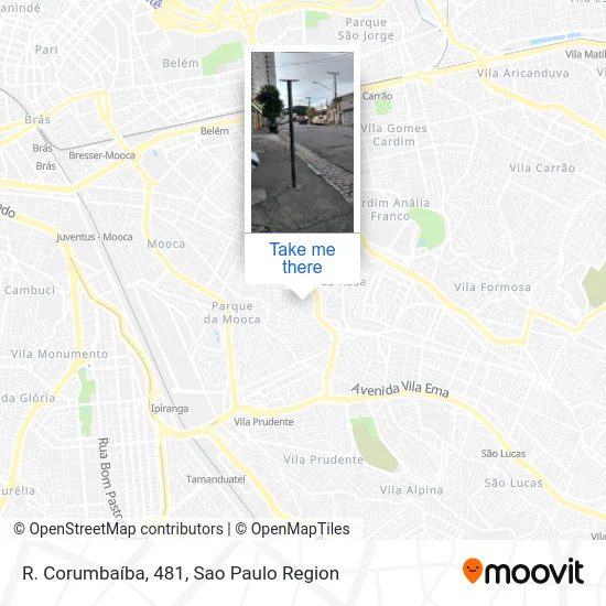 R. Corumbaíba, 481 map