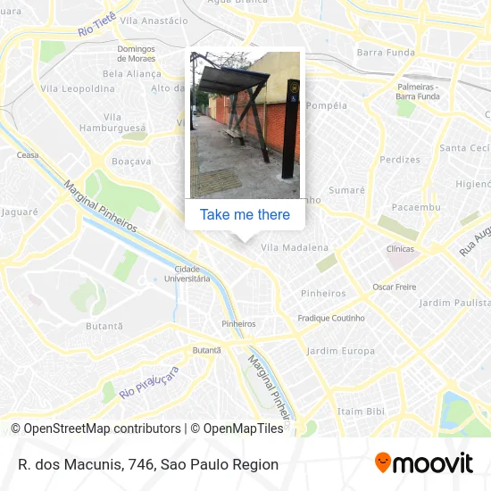 R. dos Macunis, 746 map