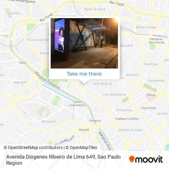 Avenida Diógenes Ribeiro de Lima 649 map
