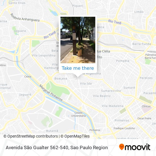 Mapa Avenida São Gualter 562-540