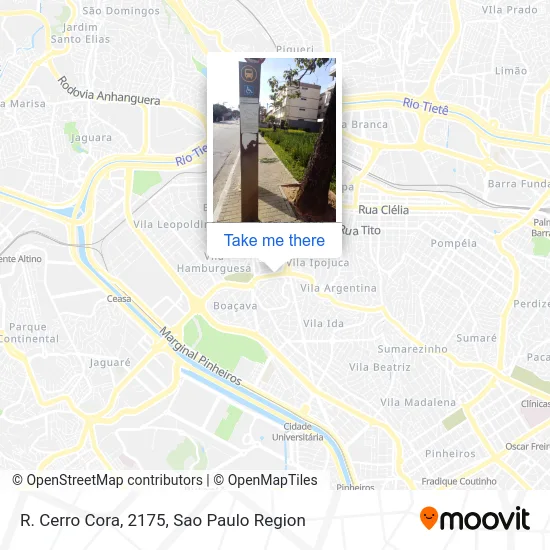 R. Cerro Cora, 2175 map