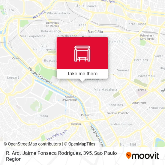 R. Arq. Jaime Fonseca Rodrigues, 395 map