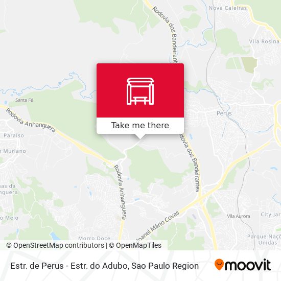 Mapa Estr. de Perus - Estr. do Adubo