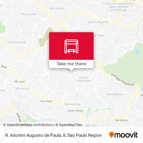 R. Adoniro Augusto de Paula, 8 map