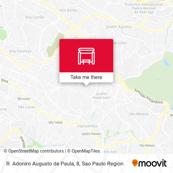 R. Adoniro Augusto de Paula, 8 map