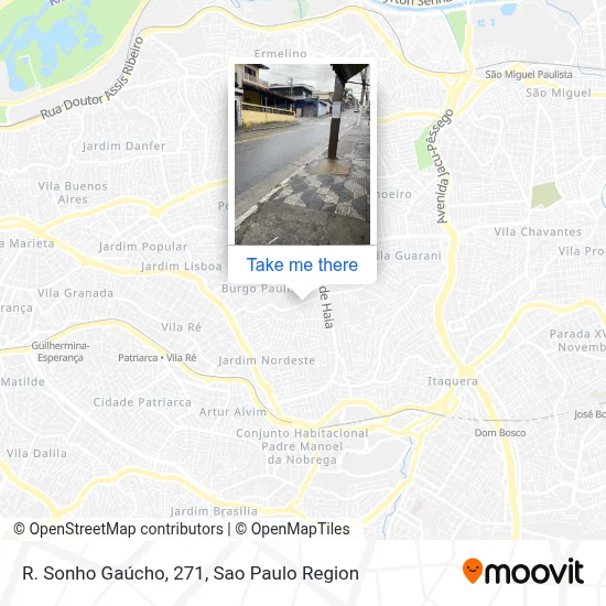 R. Sonho Gaúcho, 271 map