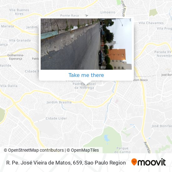 R. Pe. José Vieira de Matos, 659 map